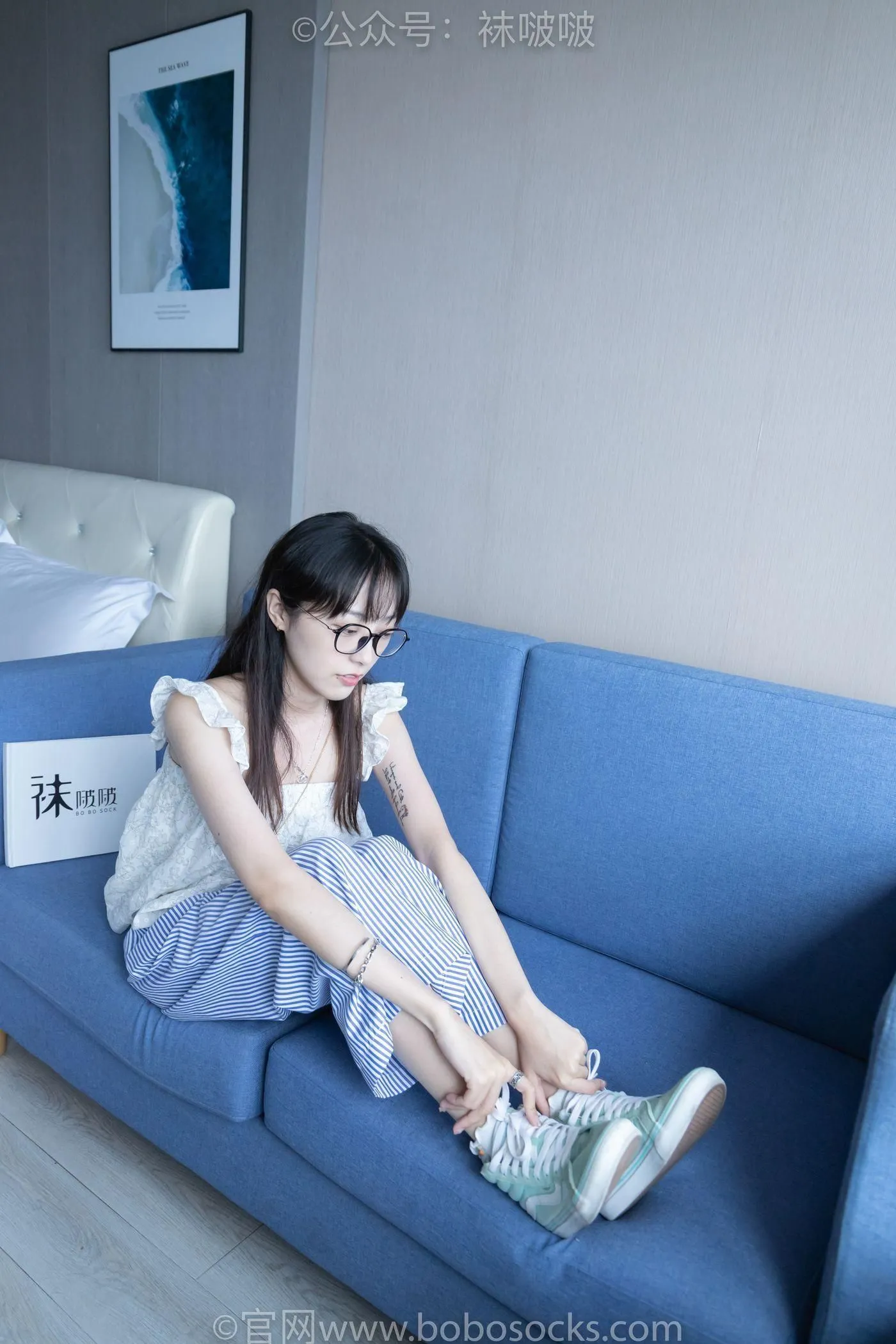 [BoBoSocks袜啵啵]NO.027 稚予- vans、白色棉袜、肉丝 [136P]插图8